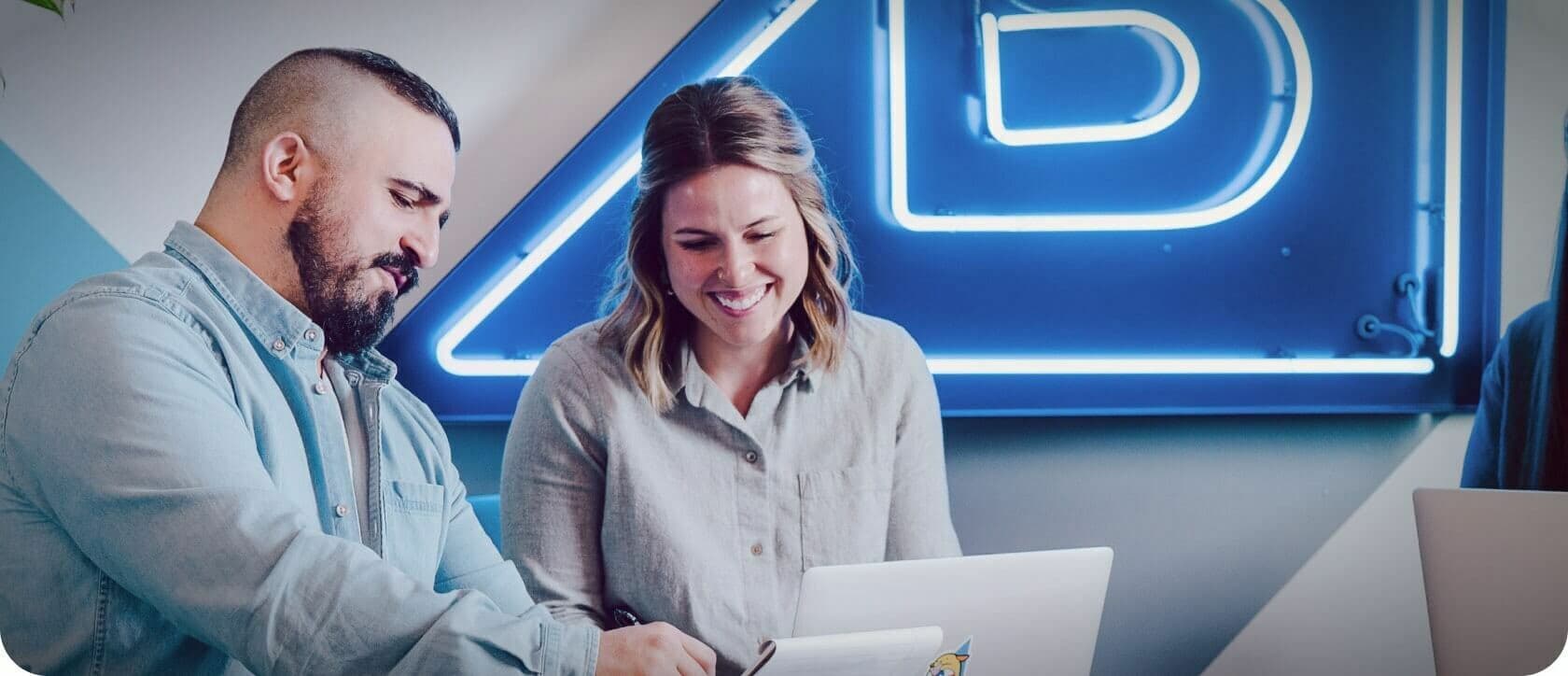 Background image bc people working